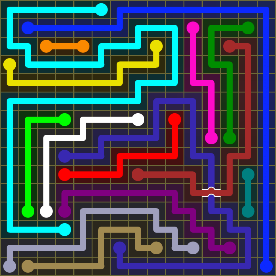 Flow Free 1855 Solution