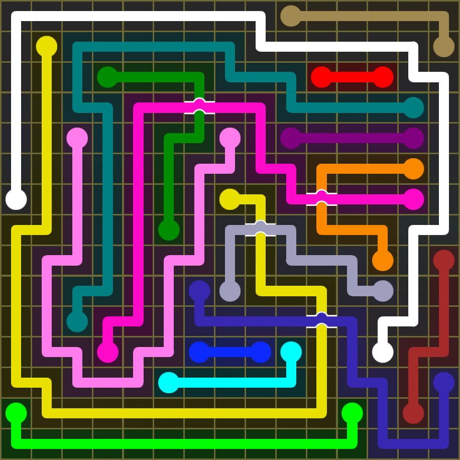 Flow Free 1857 Solution
