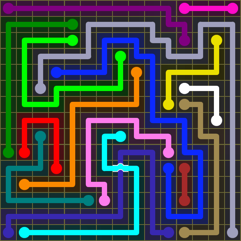 Flow Free 1859 Solution