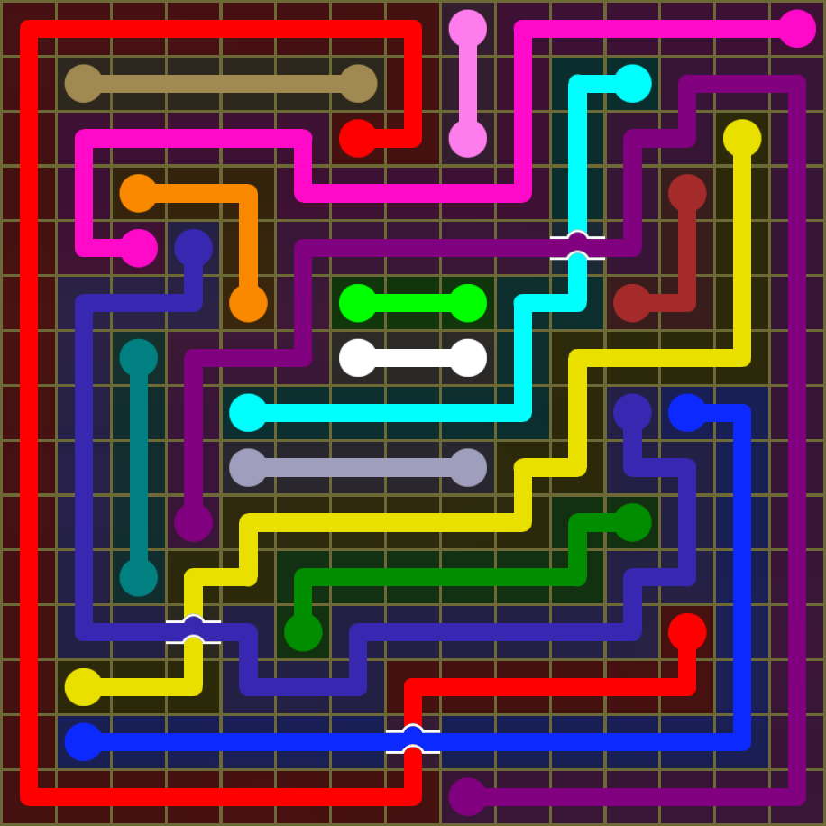 Flow Free 1833 Solution