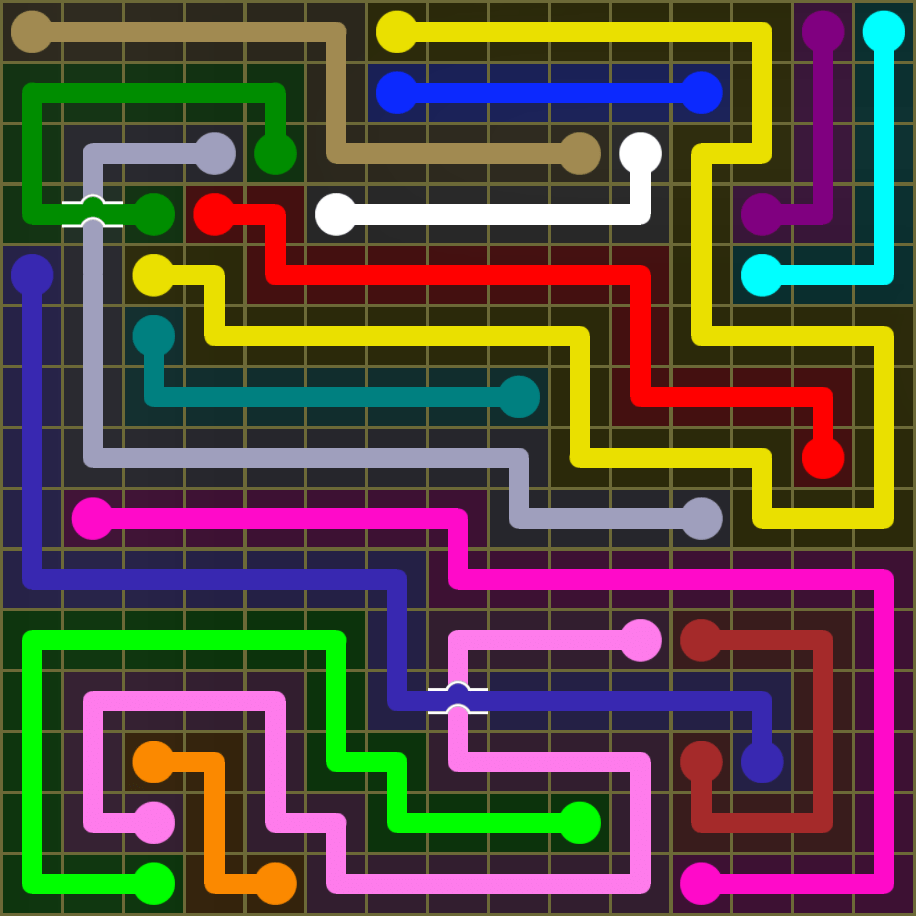Flow Free 1873 Solution