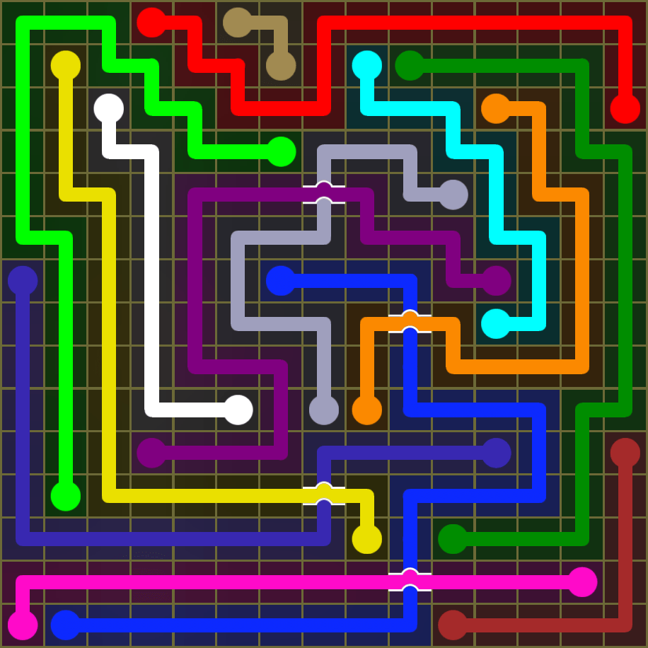 Flow Free 1835 Solution