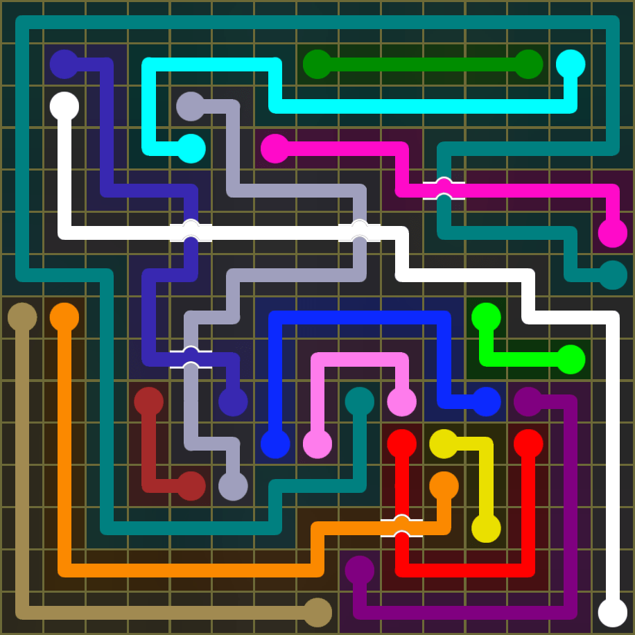 Flow Free 1839 Solution