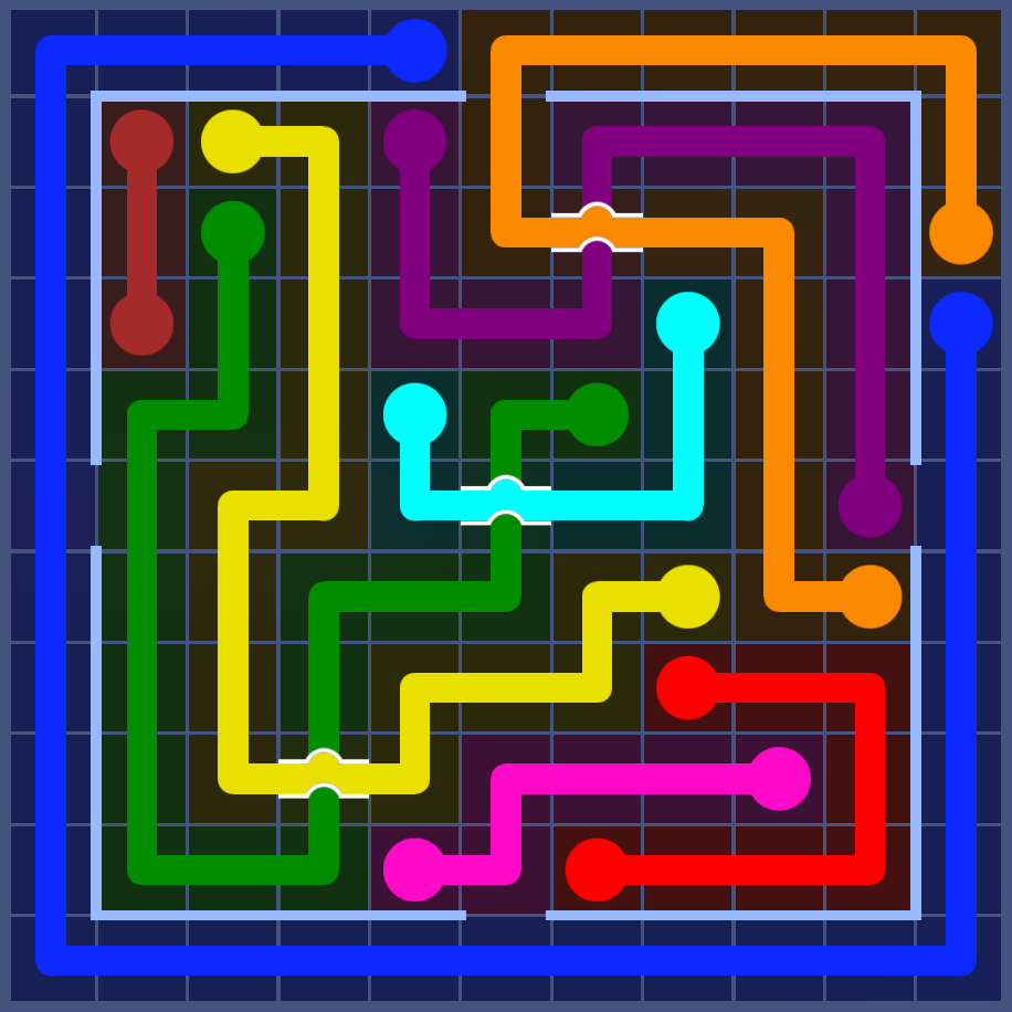 Flow Free 5821 Solution