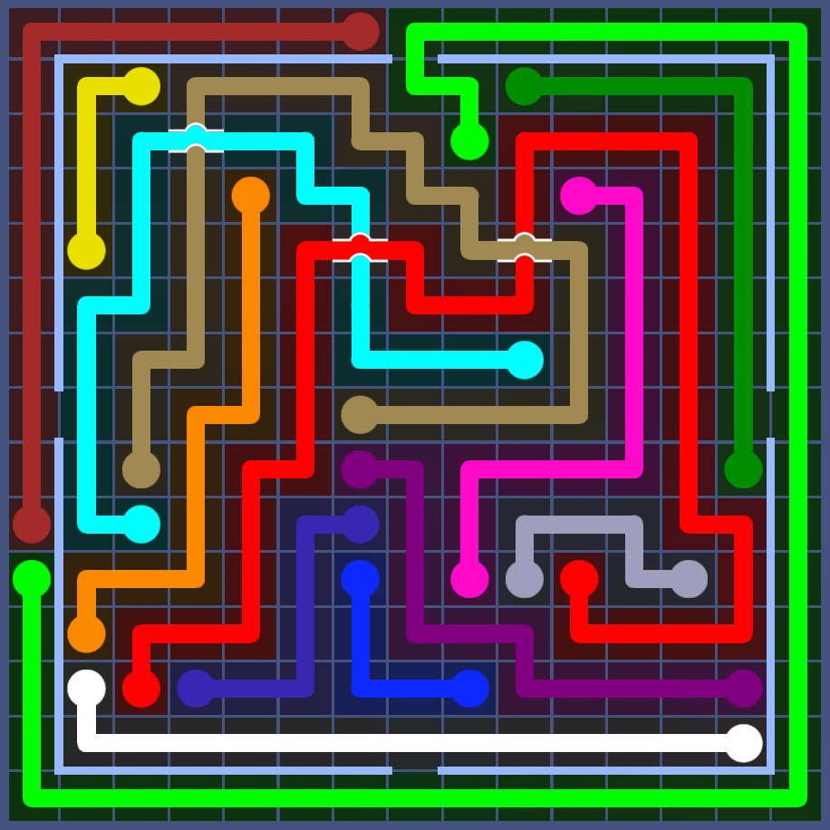 Flow Free 5968 Solution