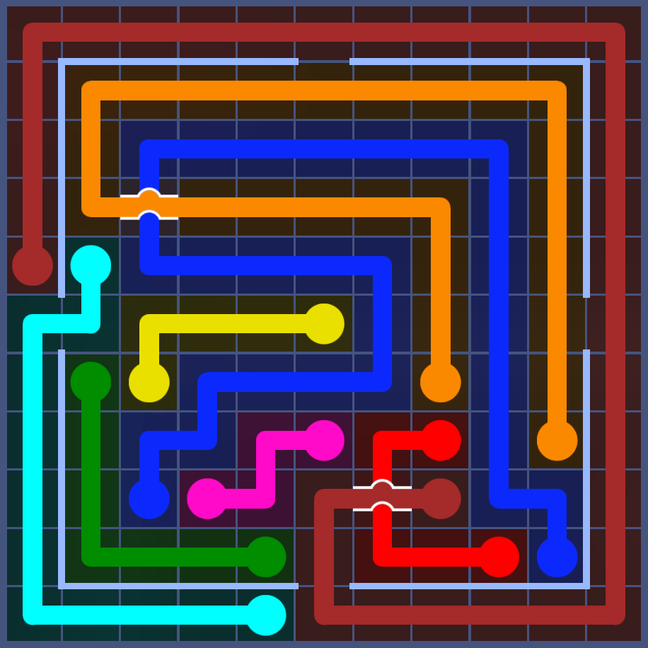 Flow Free 5844 Solution