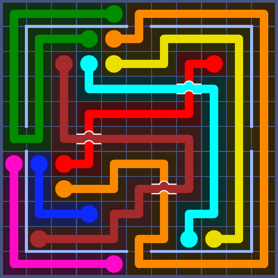 Flow Free 5849 Solution