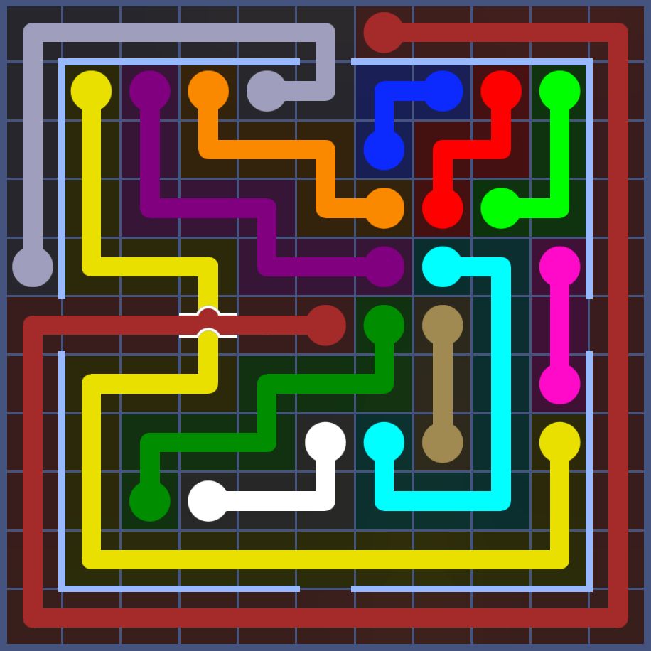 Flow Free 5824 Solution