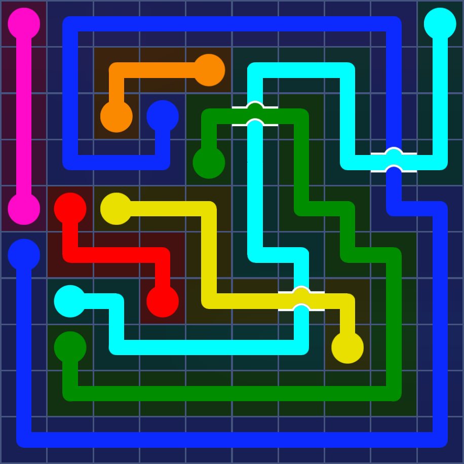 Flow Free 5546 Solution