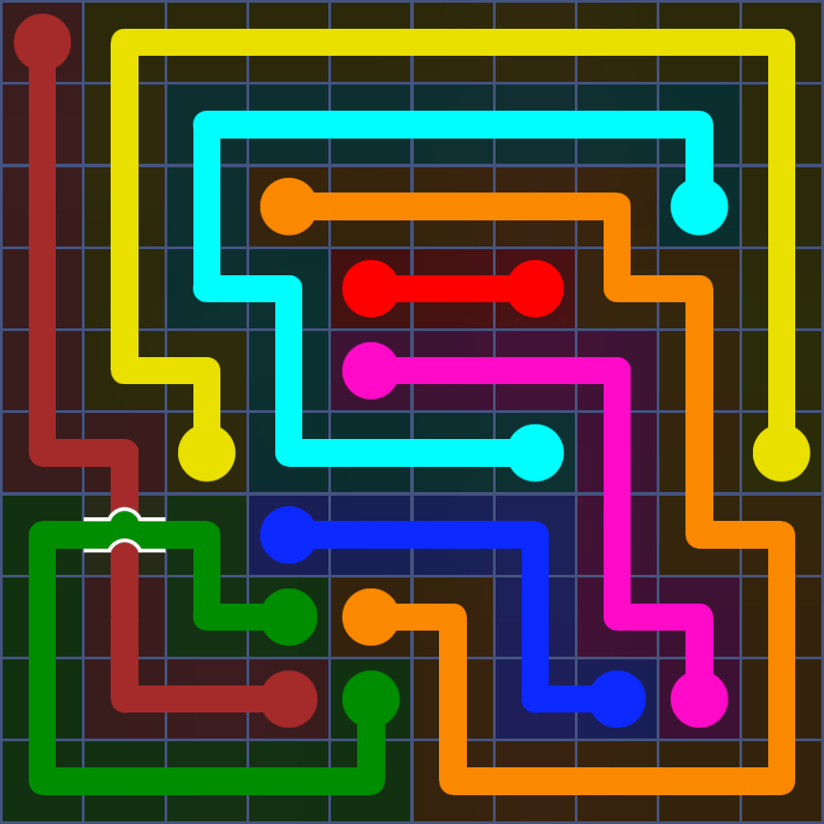 Flow Free 5528 Solution