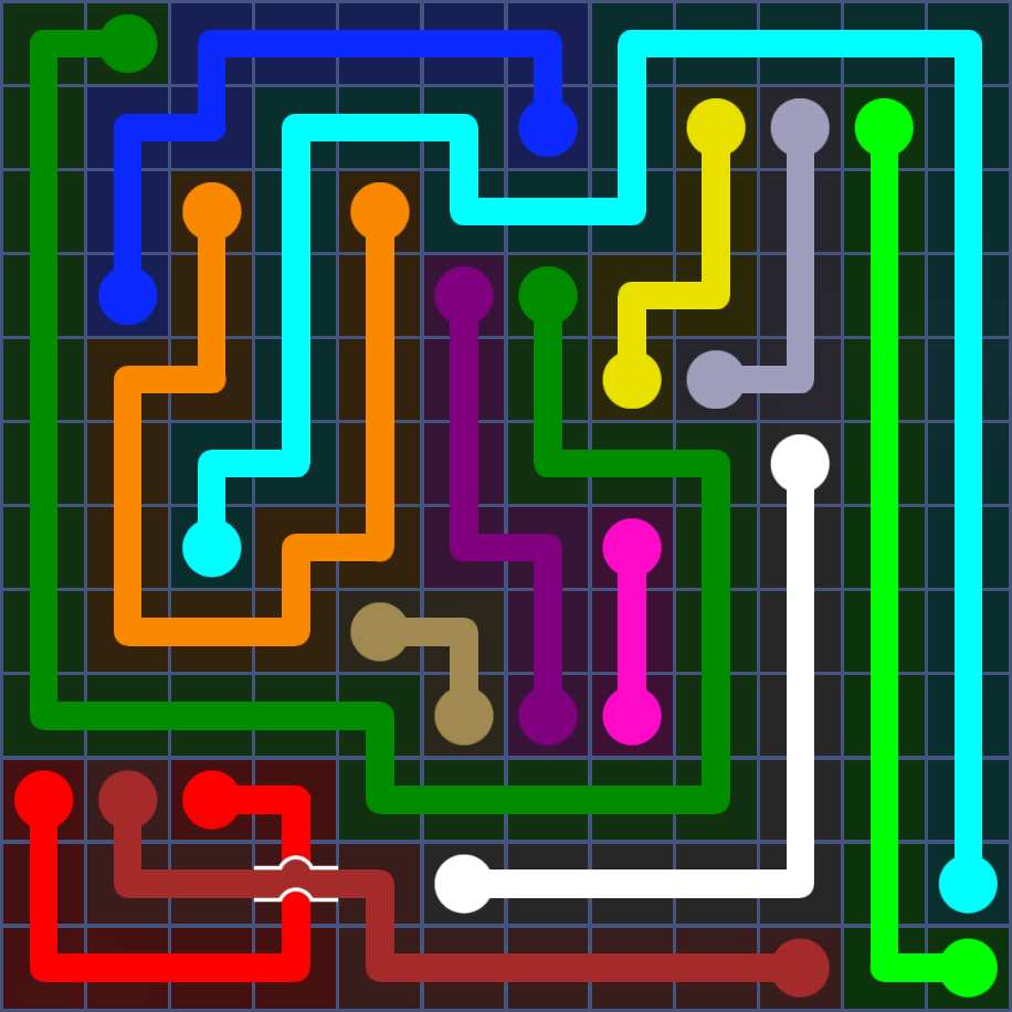 Flow Free 5586 Solution