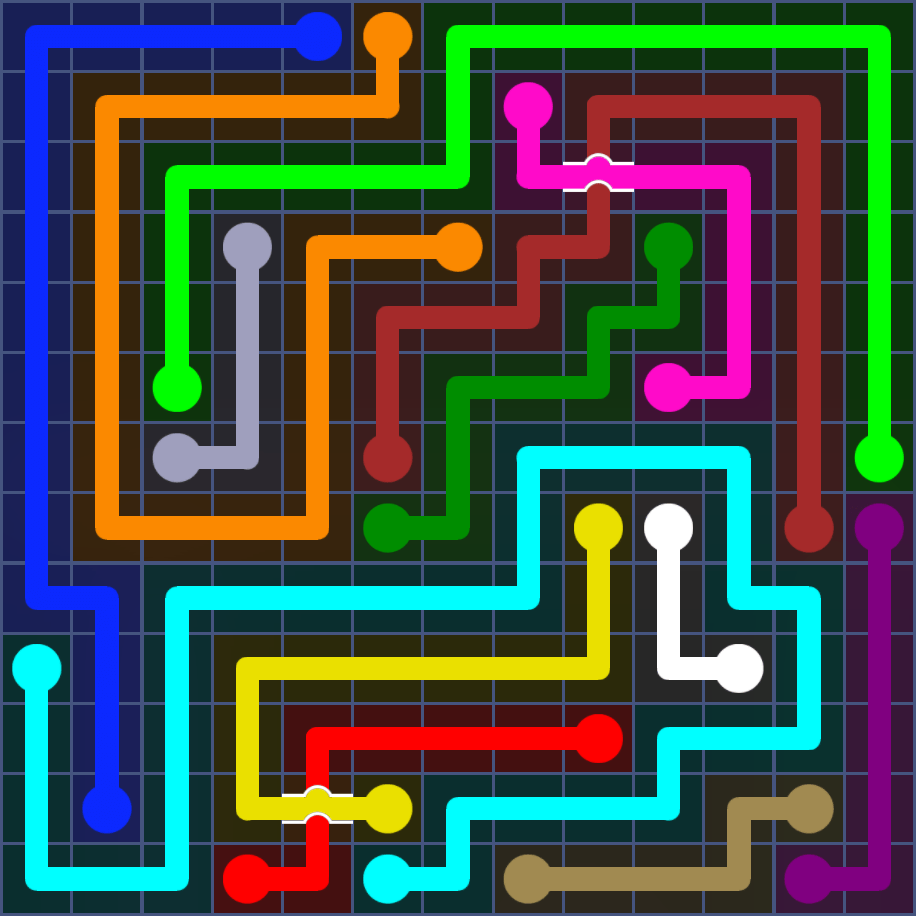 Flow Free 5621 Solution