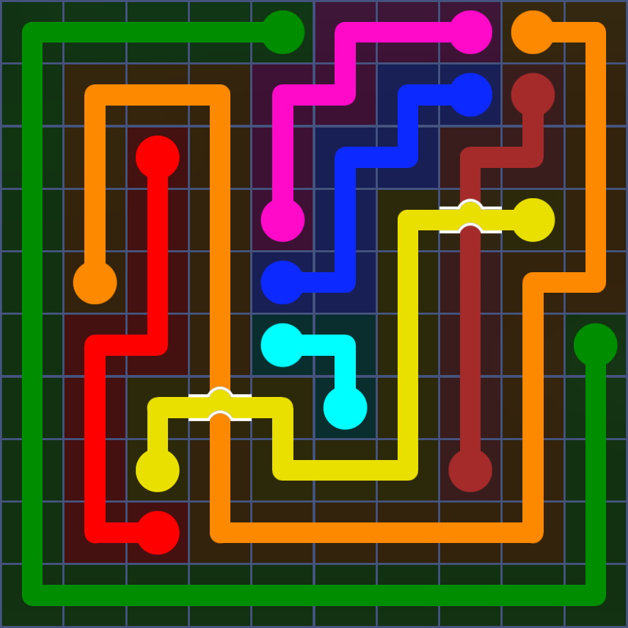Flow Free 5687 Solution