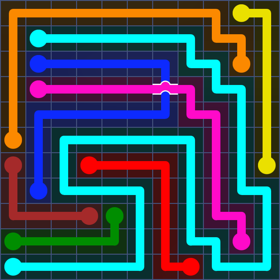 Flow Free 5672 Solution