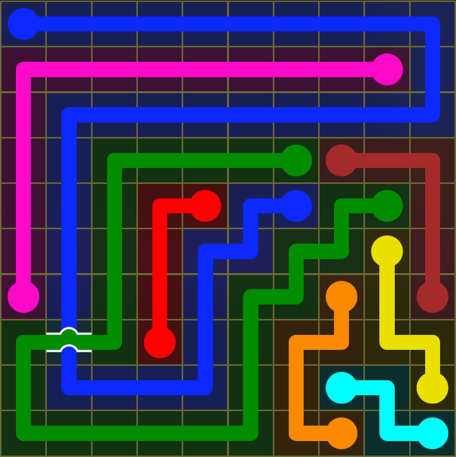 Flow Free 5372 Solution