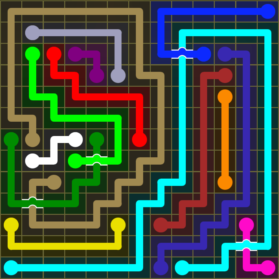 Flow Free 5462 Solution