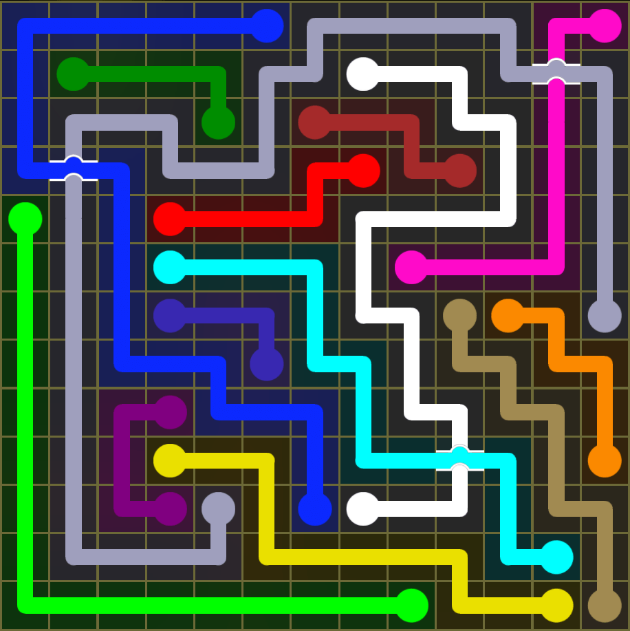 Flow Free 5487 Solution