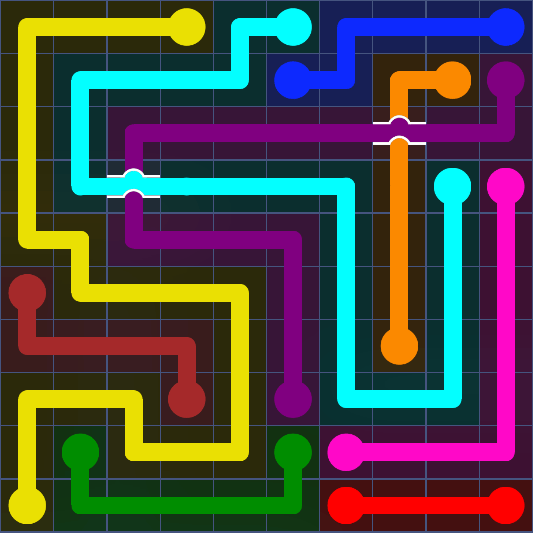 Flow Free 1275 Solution