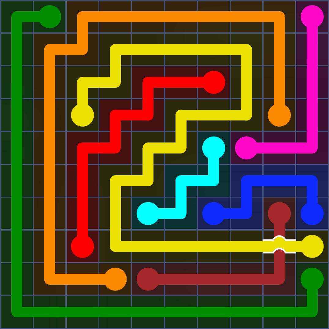 Flow Free 1289 Solution