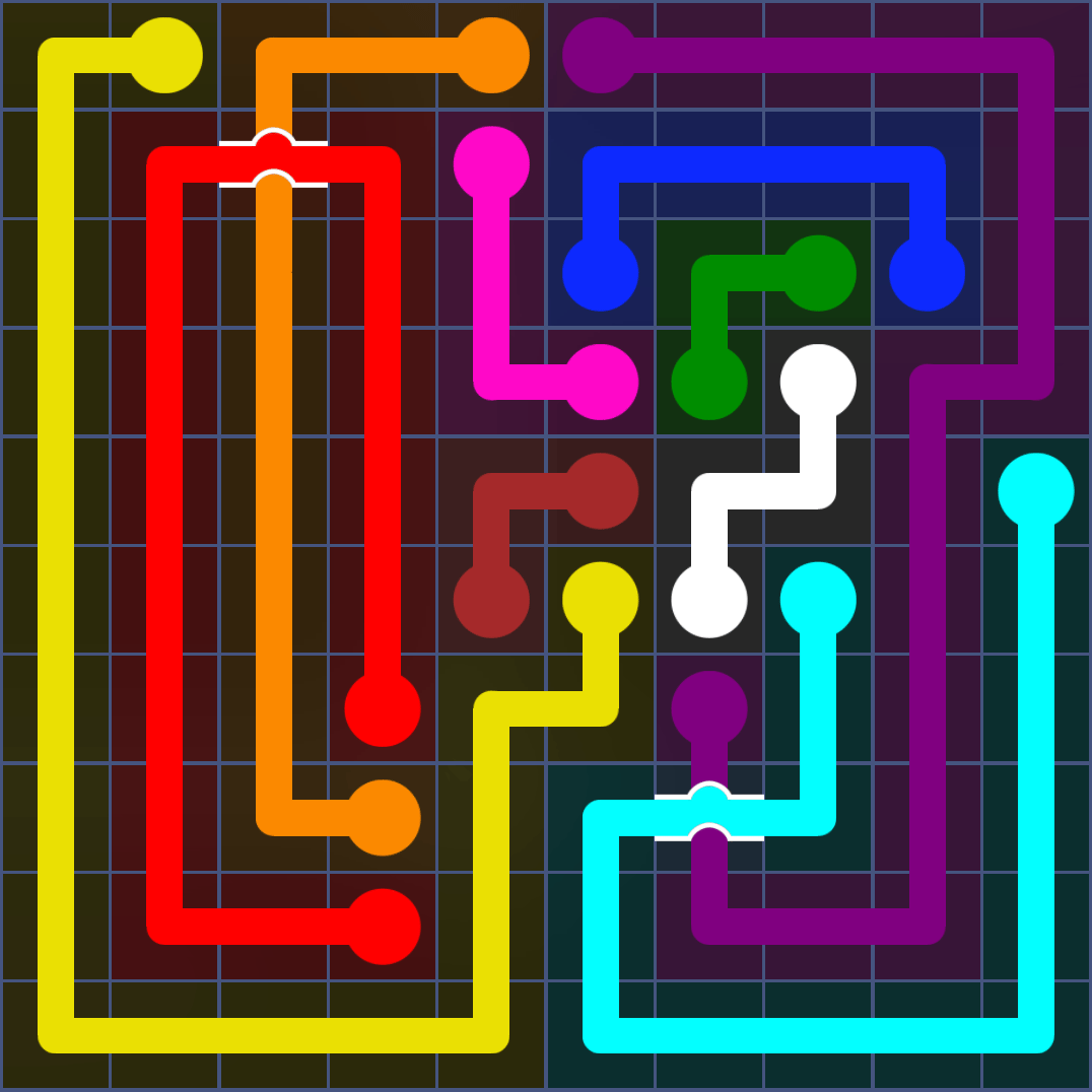 Flow Free 1331 Solution
