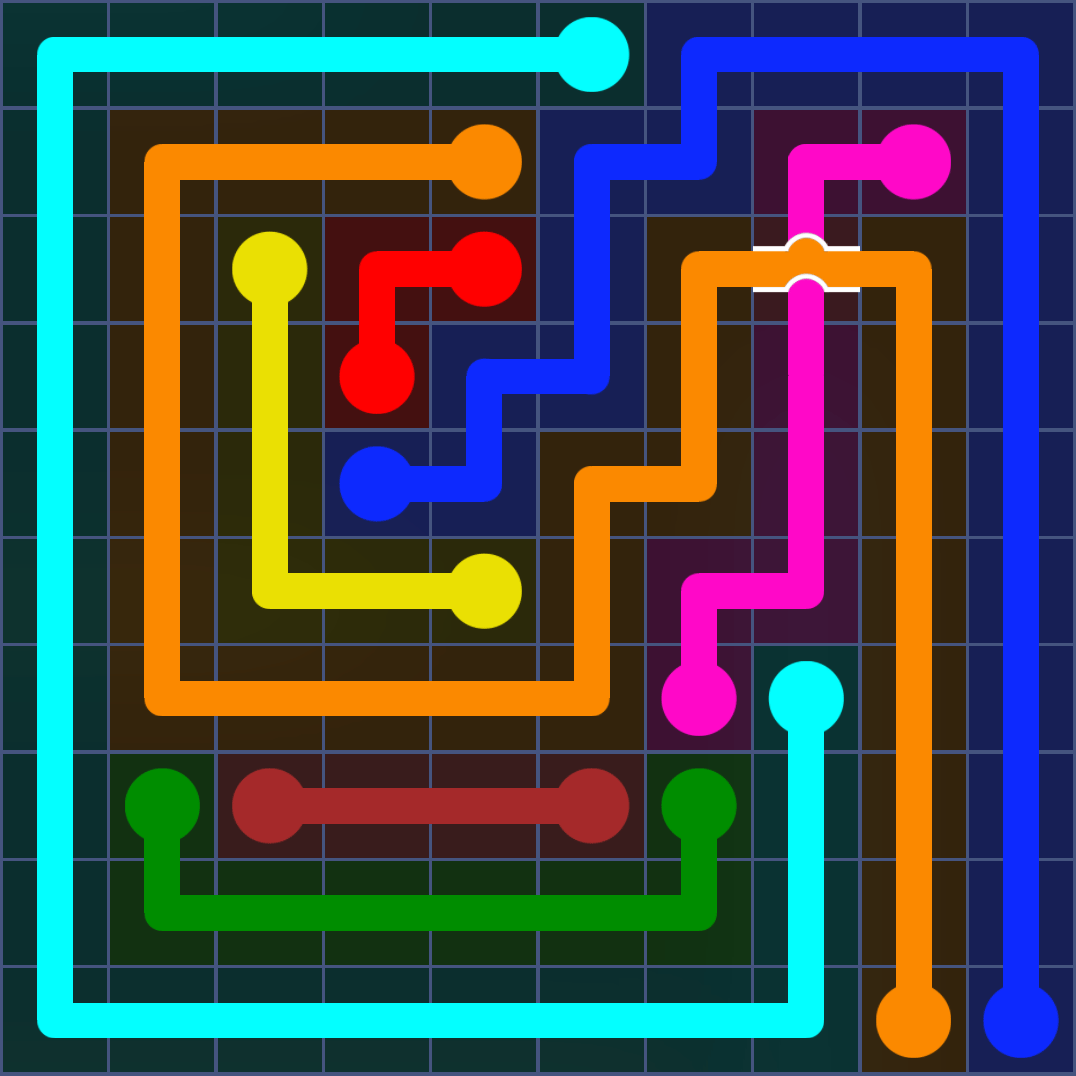 Flow Free 1338 Solution