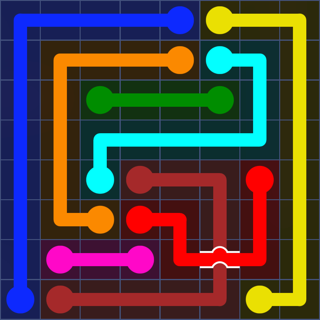 Flow Free 1021 Solution