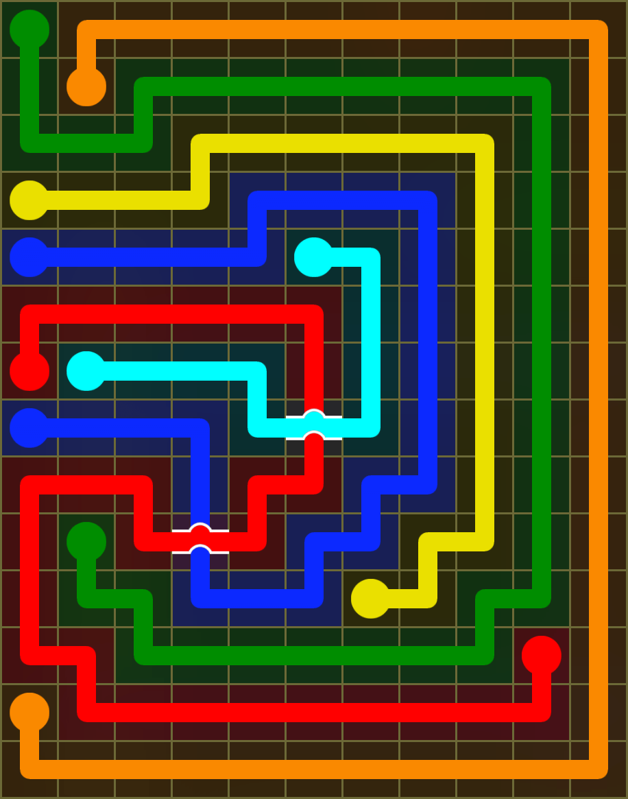 Flow Free 6428 Solution