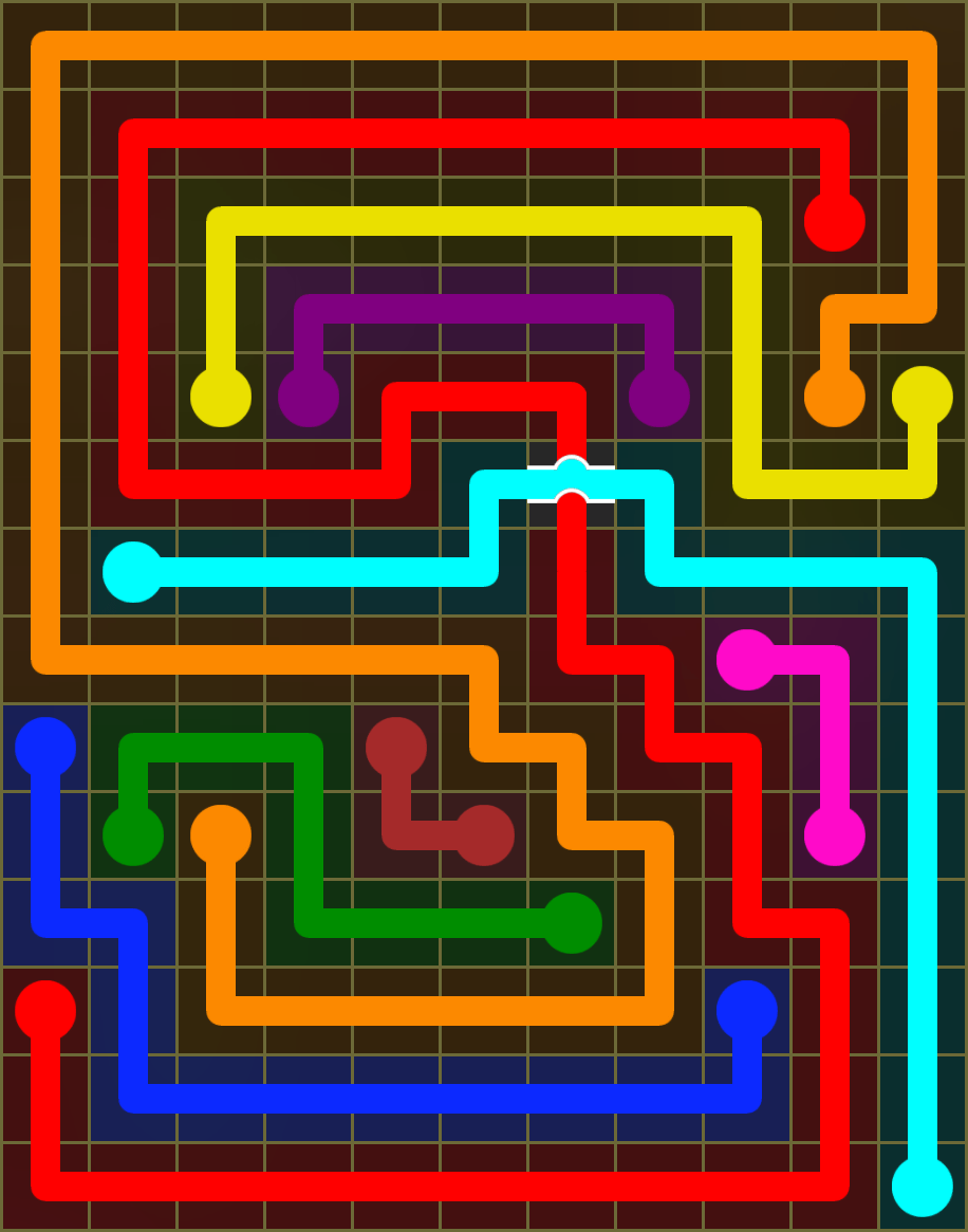Flow Free 6432 Solution