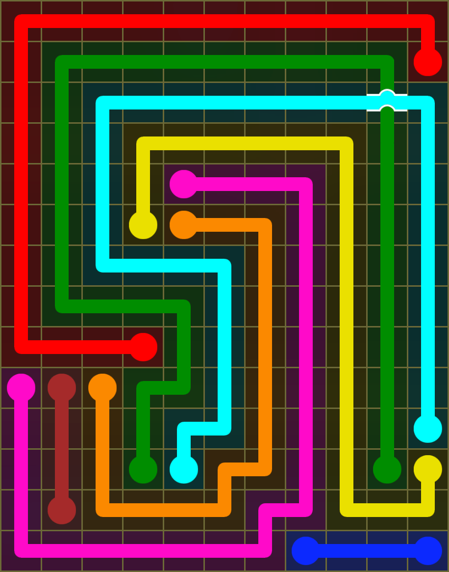 Flow Free 6433 Solution