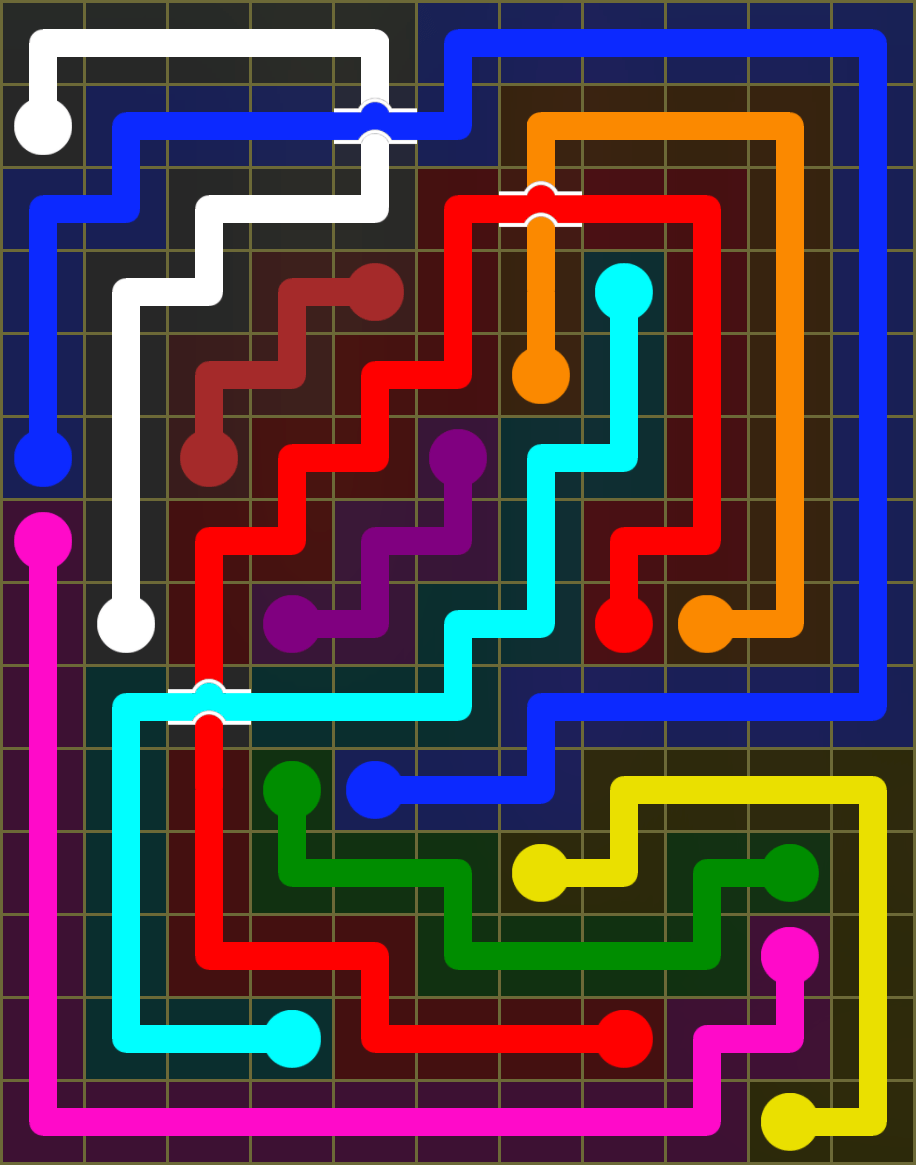 Flow Free 6437 Solution