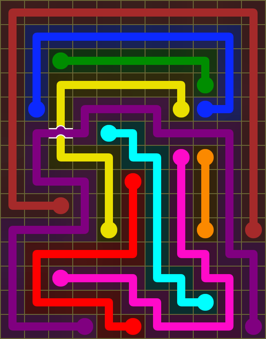 Flow Free 6439 Solution