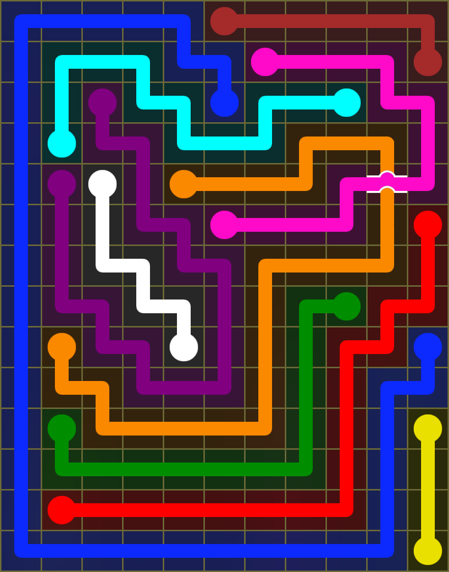 Flow Free 6444 Solution