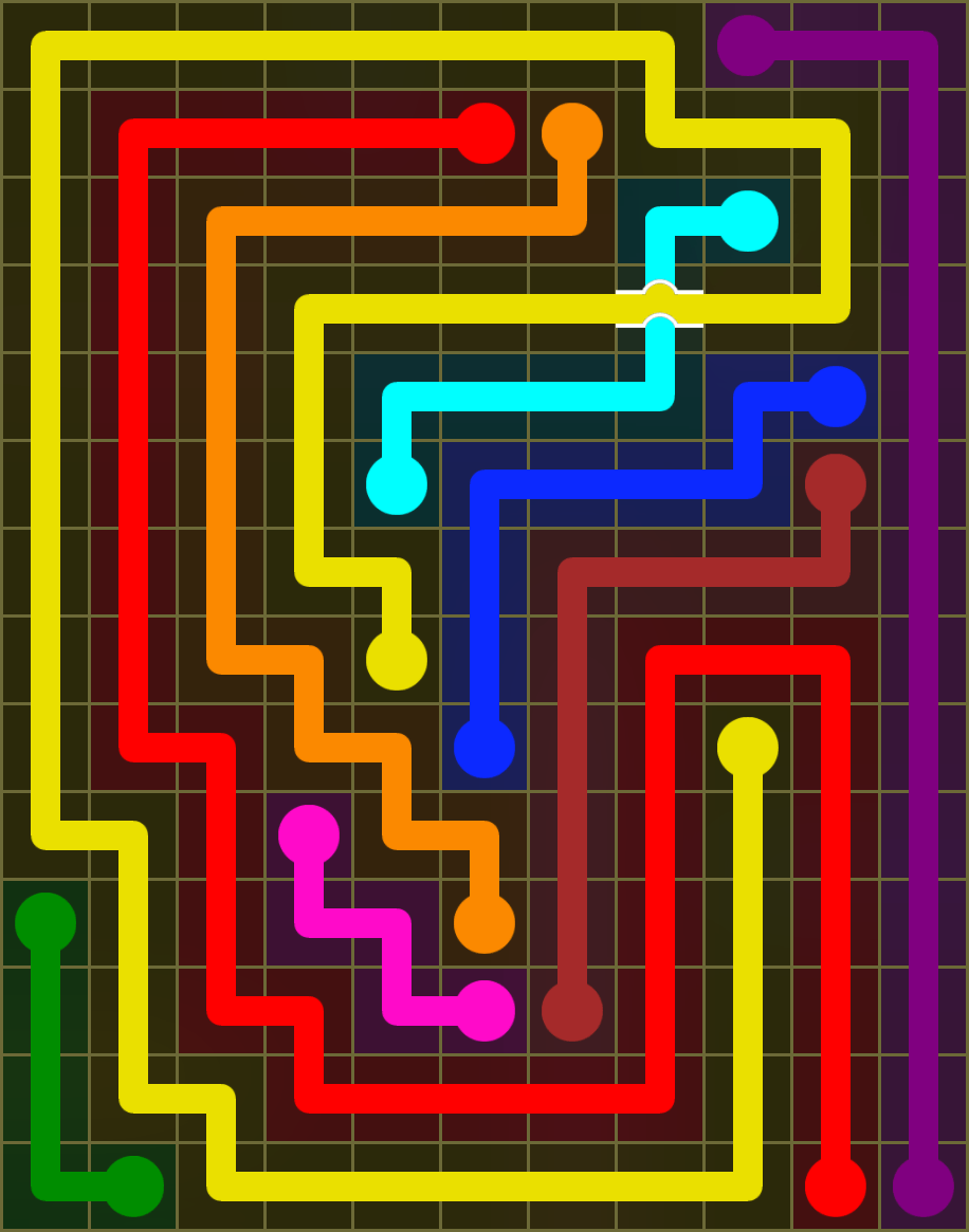 Flow Free 6449 Solution