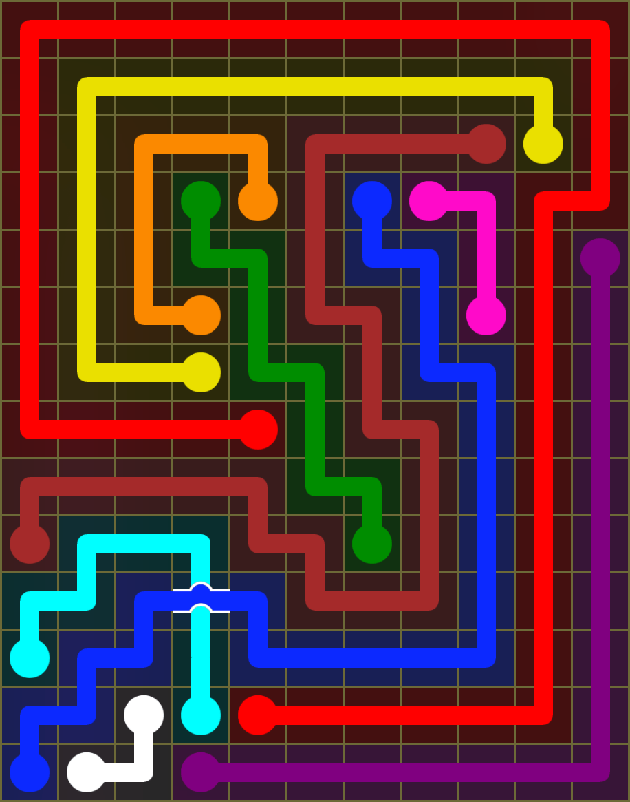 Flow Free 6457 Solution