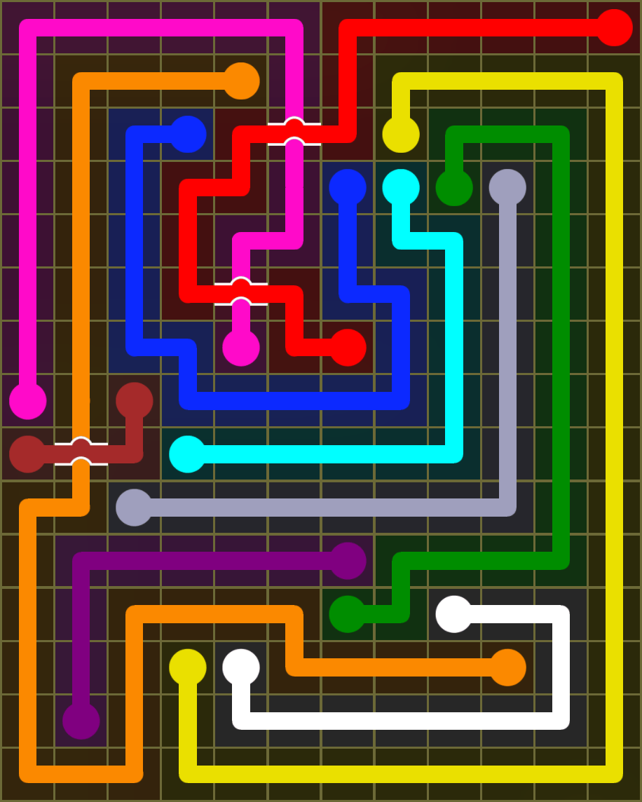 Flow Free 6671 Solution