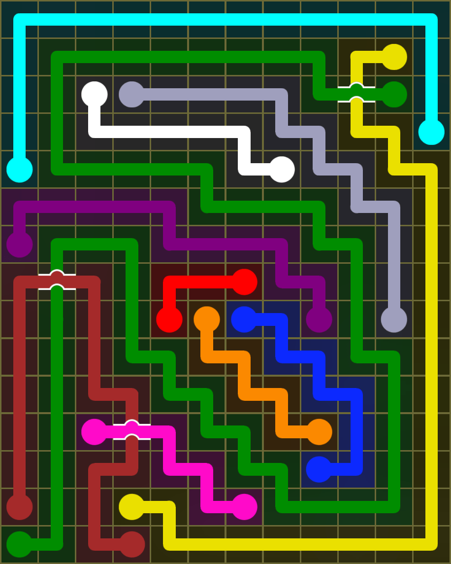 Flow Free 6578 Solution