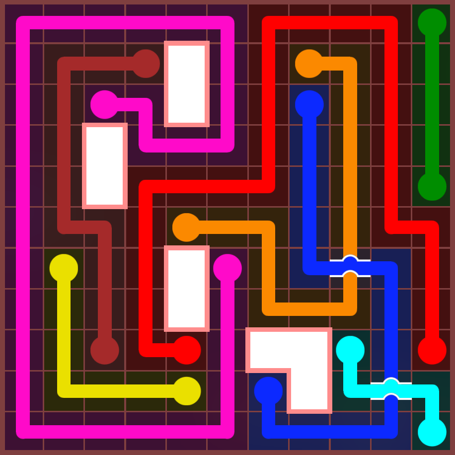 Flow Free 4582 Solution