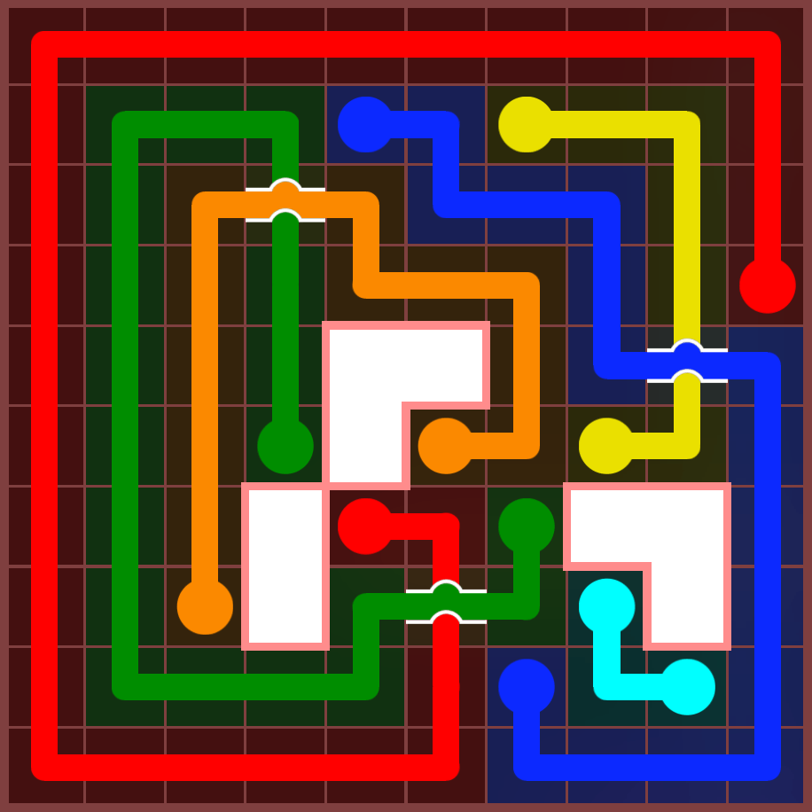 Flow Free 4556 Solution