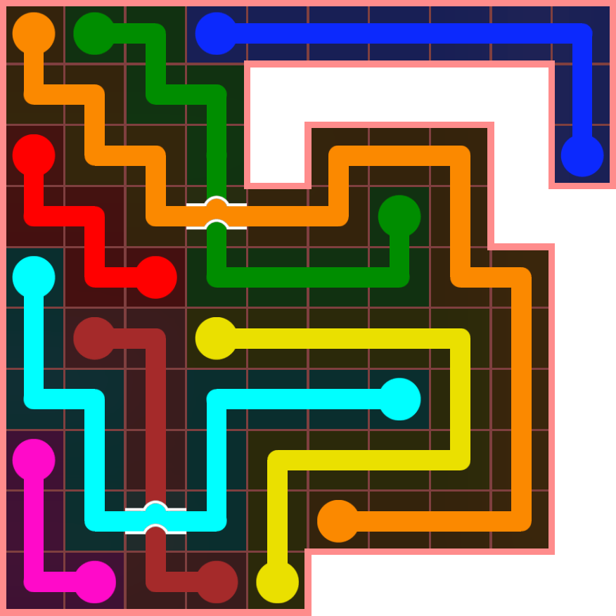 Flow Free 4644 Solution