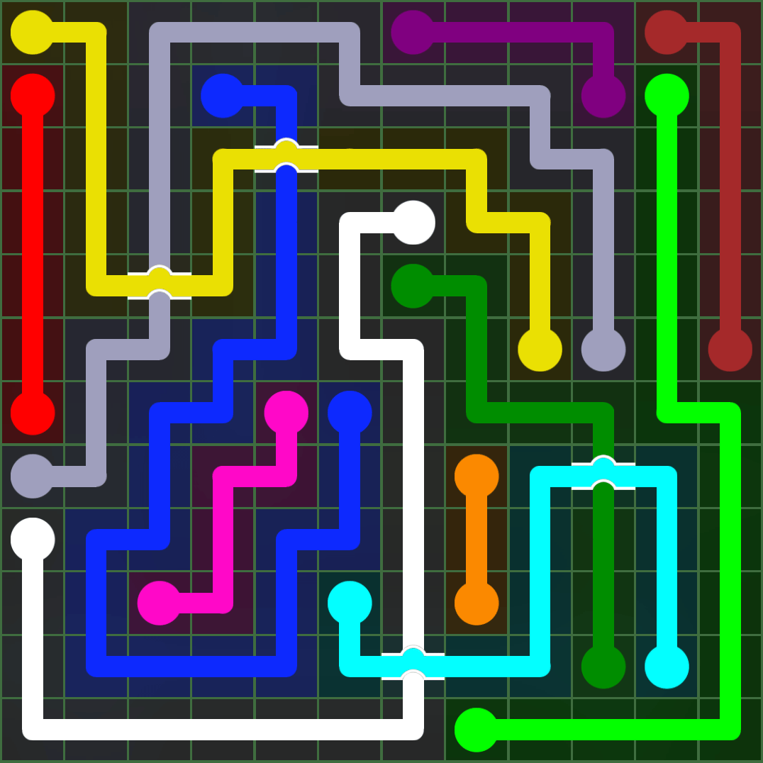 Flow Free 2489 Solution