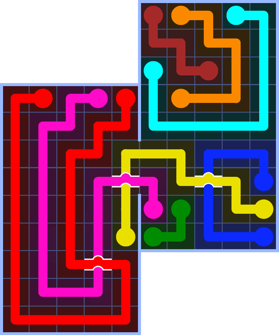 Flow Free 7185 Solution