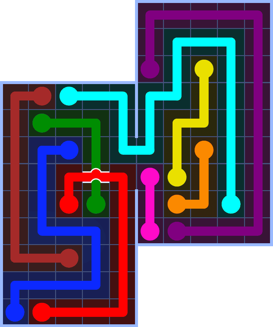 Flow Free 7186 Solution