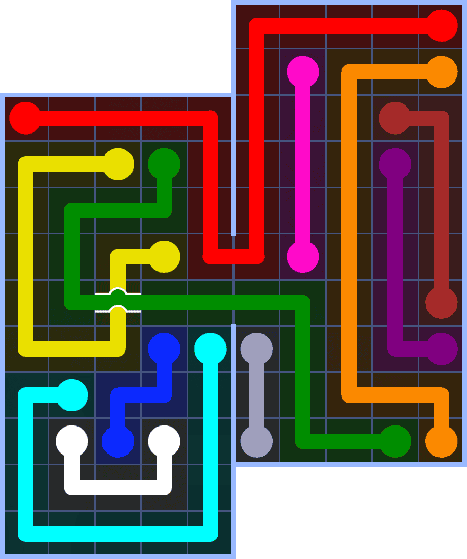 Flow Free 7208 Solution