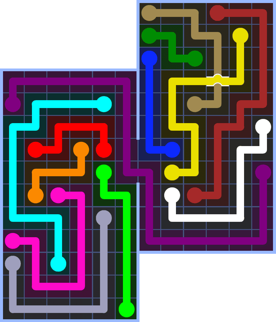 Flow Free 7244 Solution