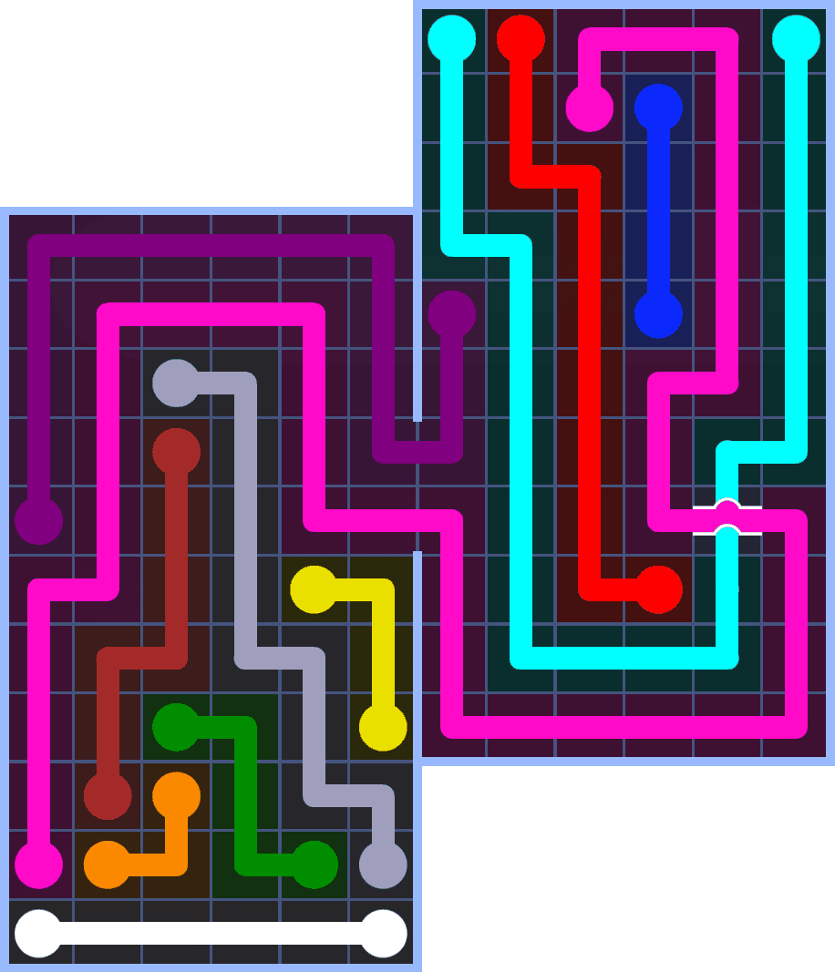 Flow Free 7258 Solution