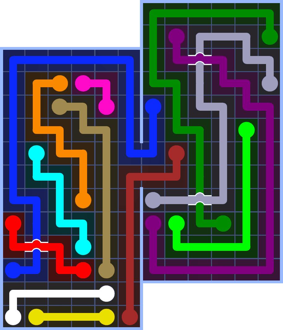 Flow Free 7261 Solution