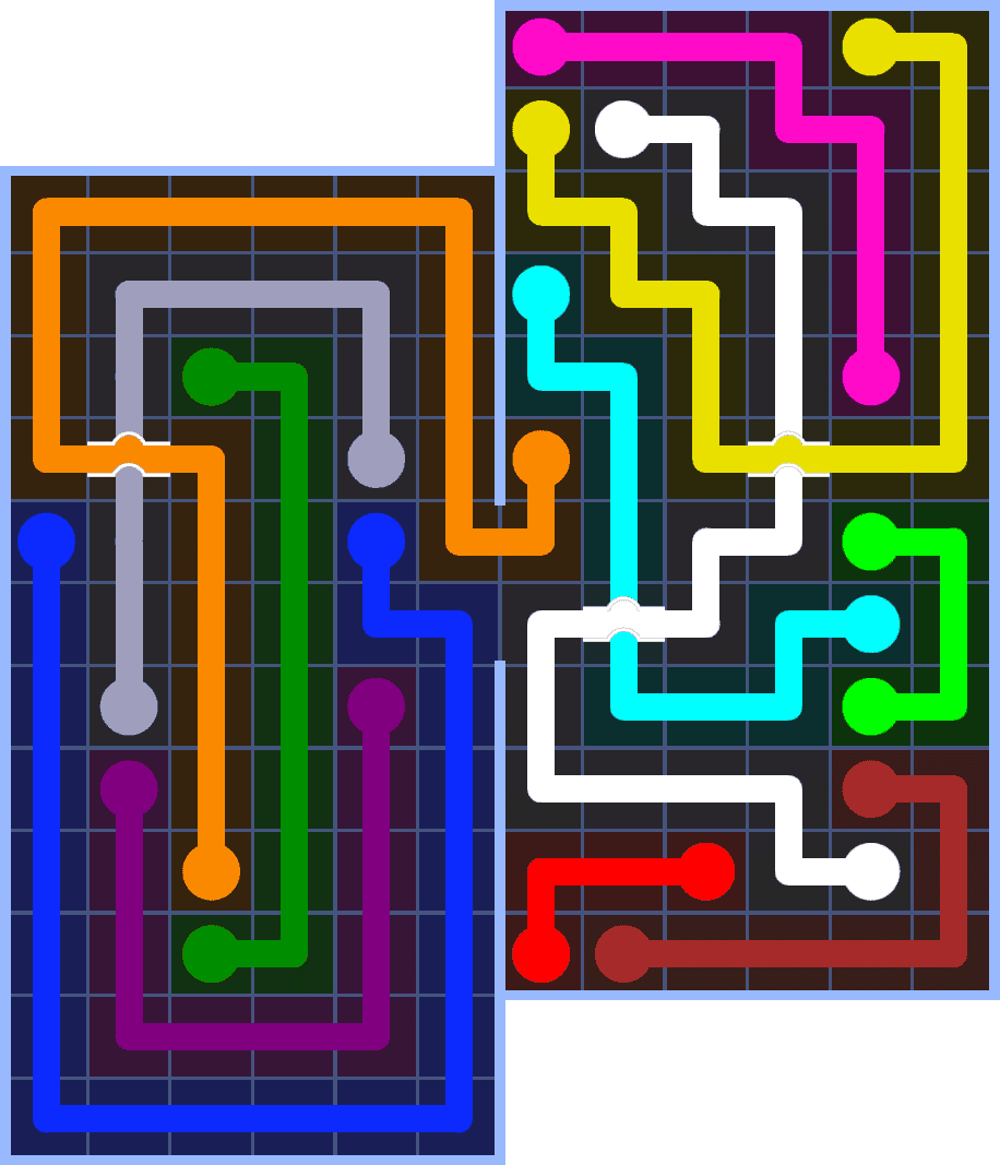 Flow Free 7262 Solution