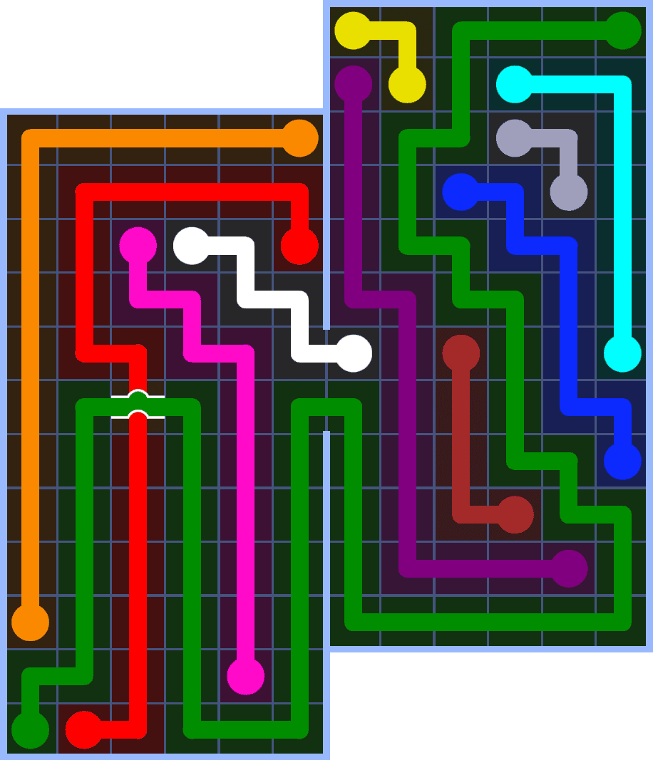 Flow Free 7274 Solution