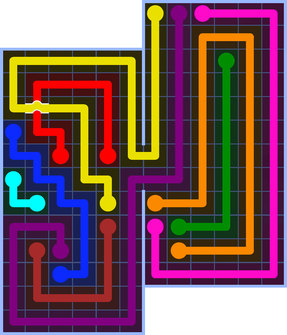 Flow Free 7287 Solution