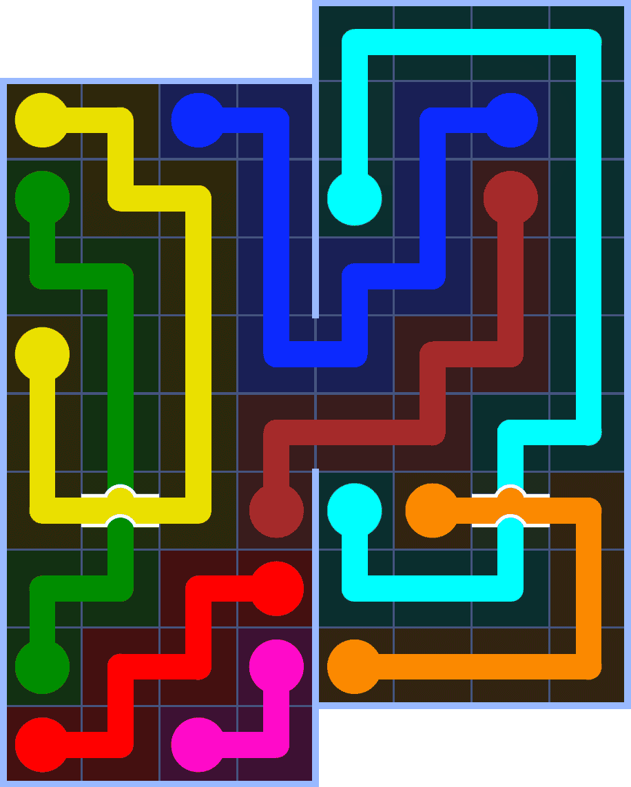 Flow Free 7154 Solution